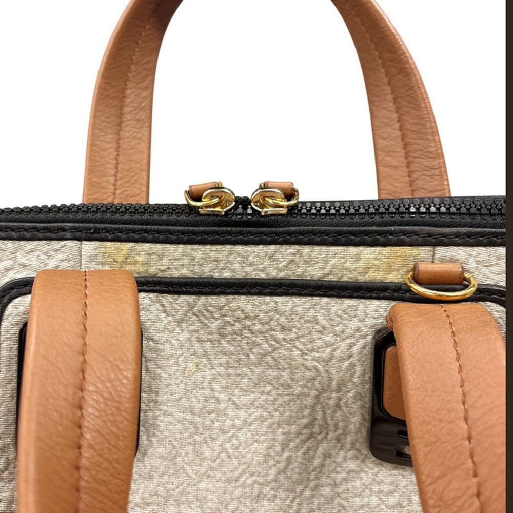 Fendi Chameleon Handbag 8BL110 Beige Pile Leather Women's FENDI - Picture 4 of 8